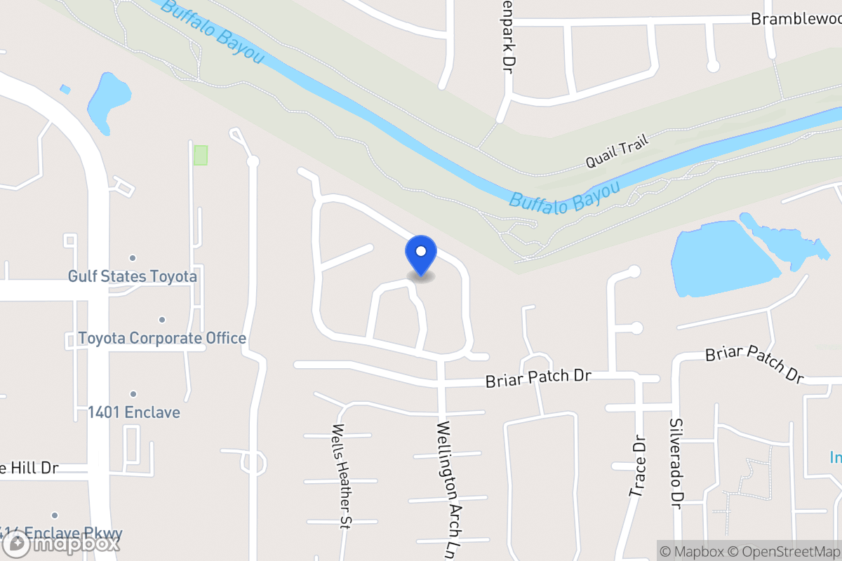 Map of 1218 Saint Johns Woods St, Houston