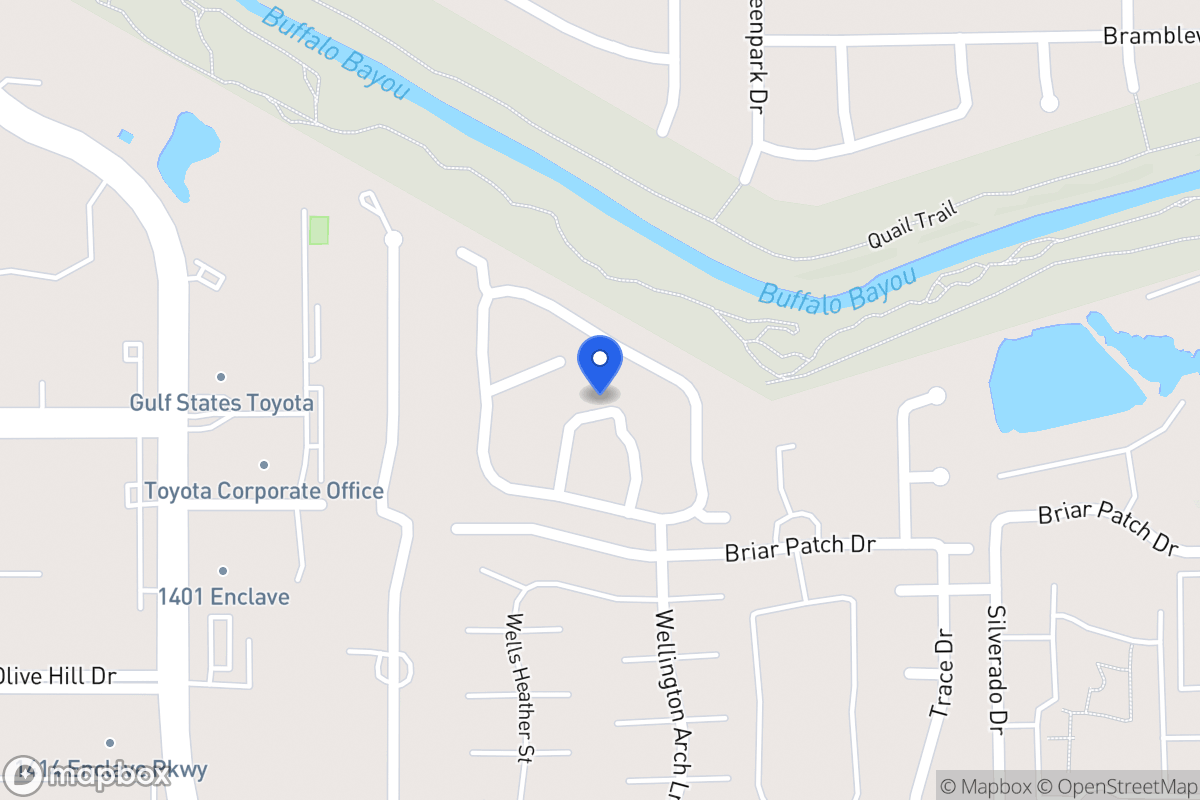 Map of 1223 Normans Woods St, Houston