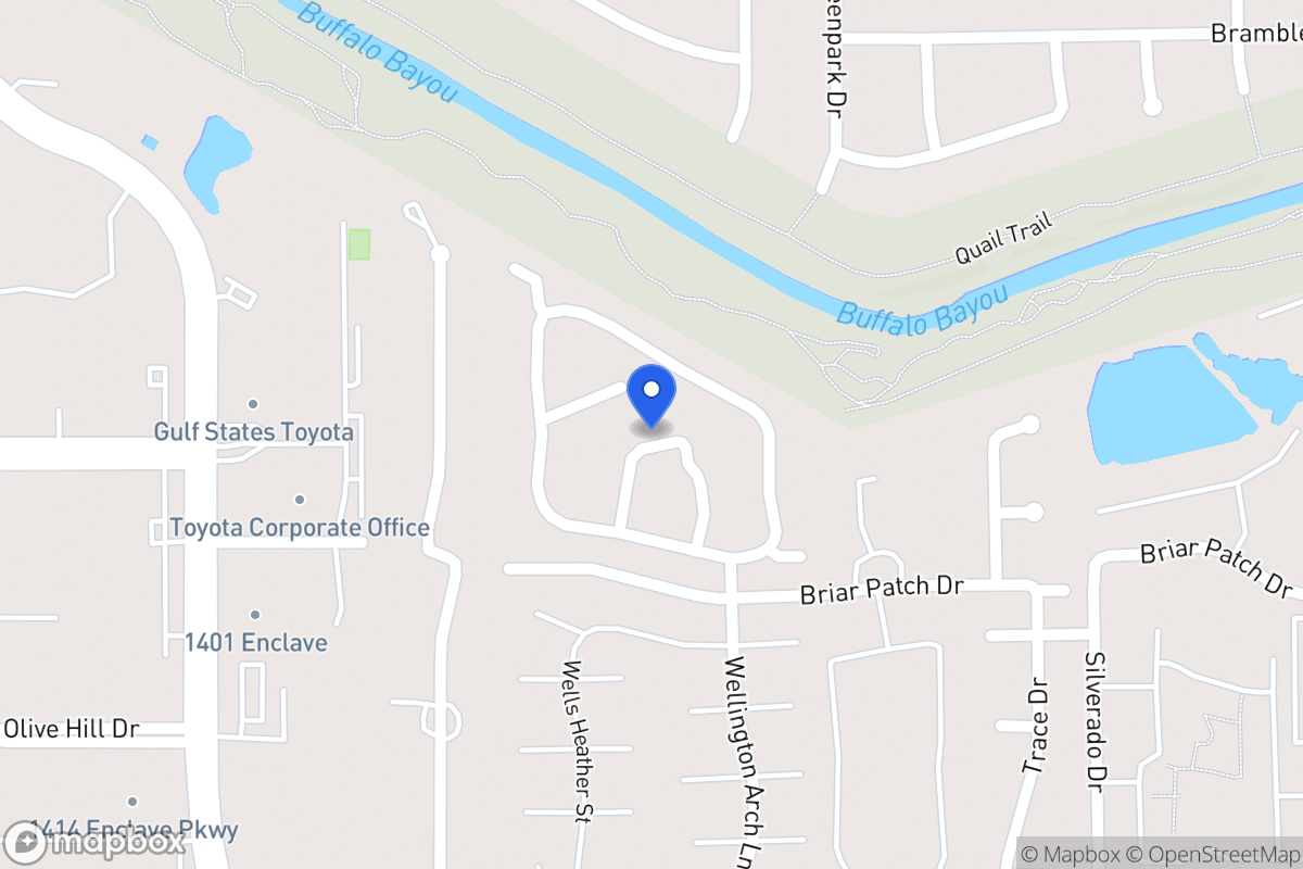 Map of 1219 Normans Woods St, Houston