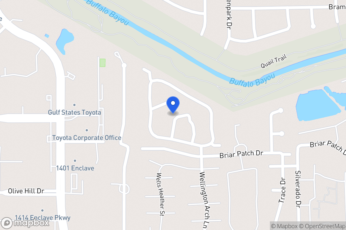 Map of 1217 Normans Woods St, Houston