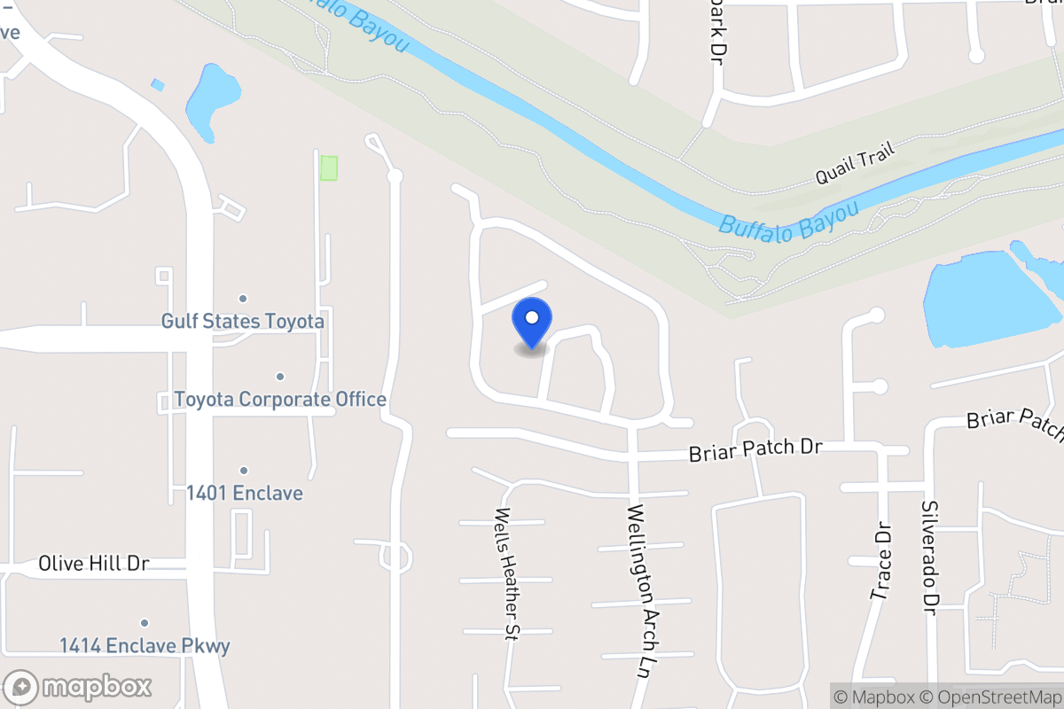 Map of 1211 Normans Woods St, Houston