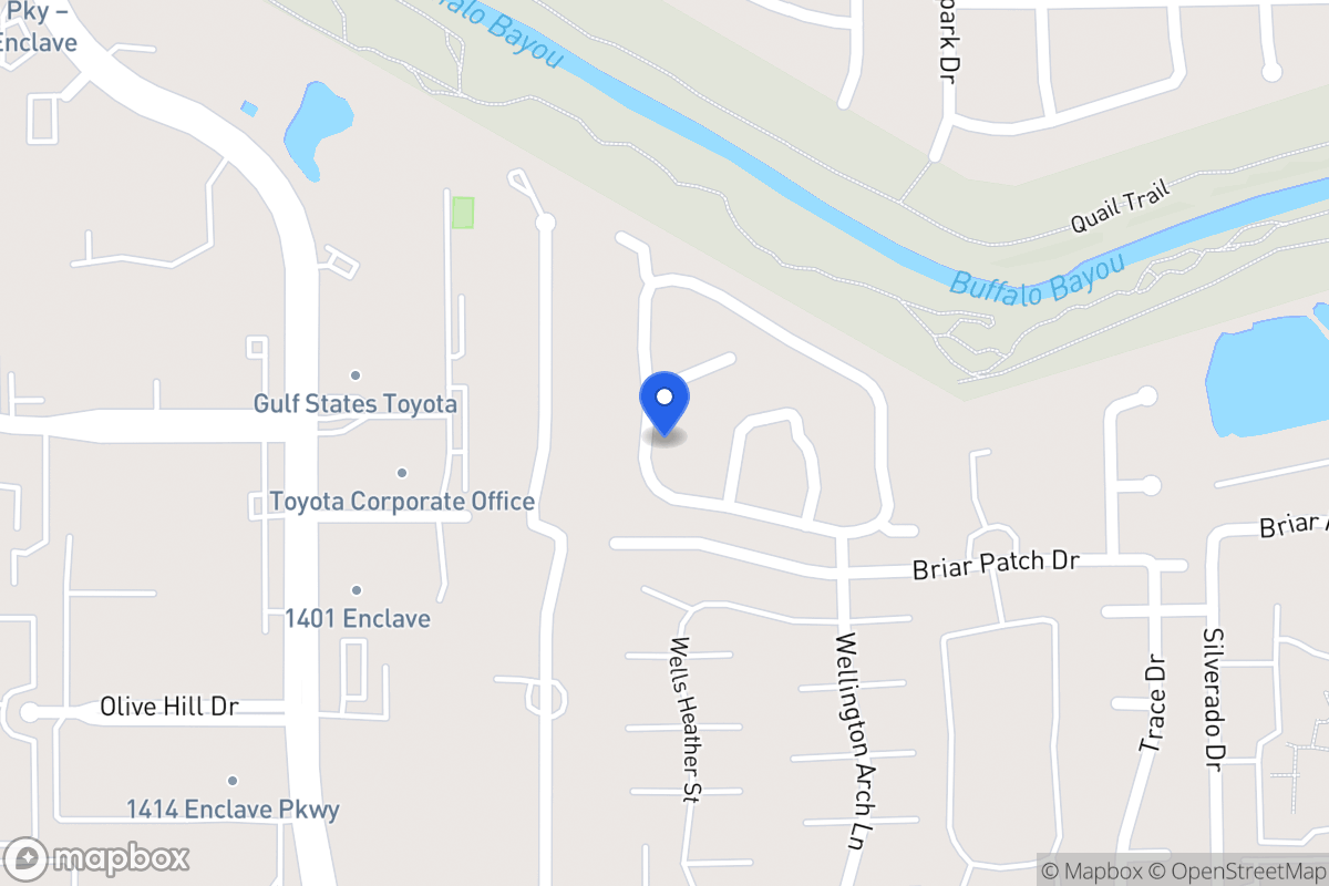 Map of 12933 Kingsbridge Ln, Houston