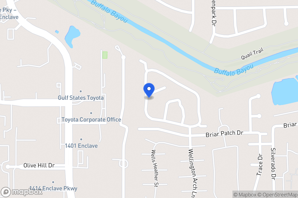 Map of 12929 Kingsbridge Ln, Houston