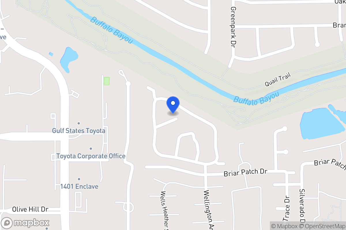 Map of 12800 Park Royal Dr, Houston