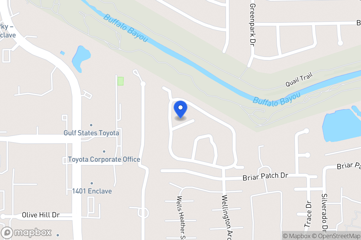 Map of 12812 Park Royal Dr, Houston