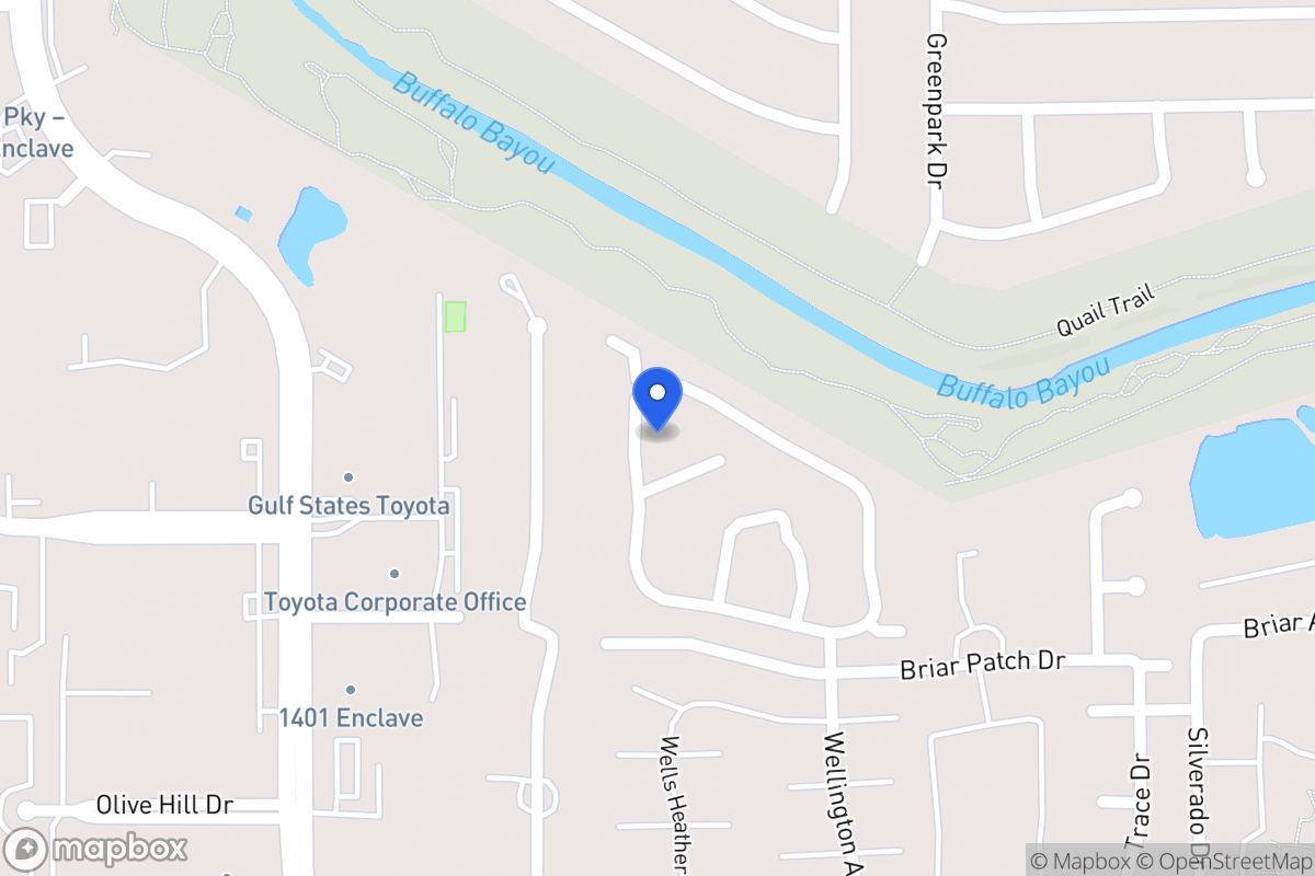 Map of 12917 Kingsbridge Ln, Houston