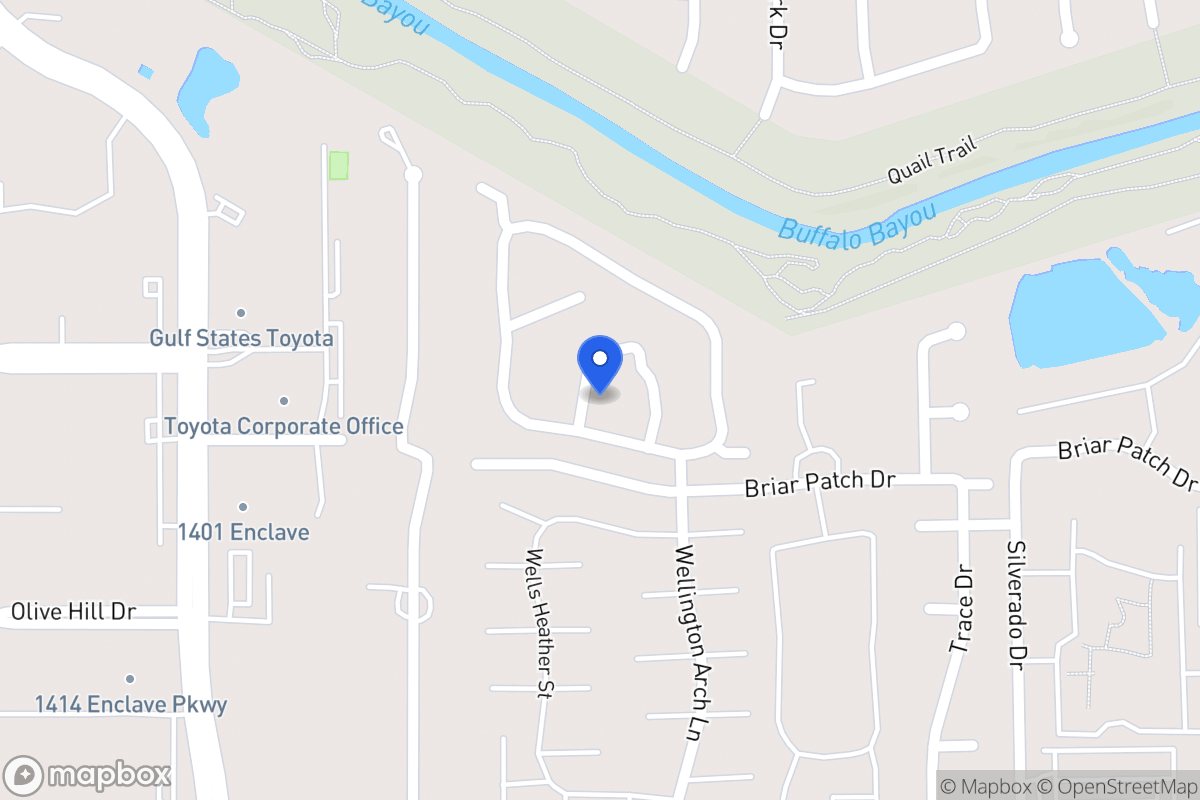 Map of 1208 Normans Woods St, Houston