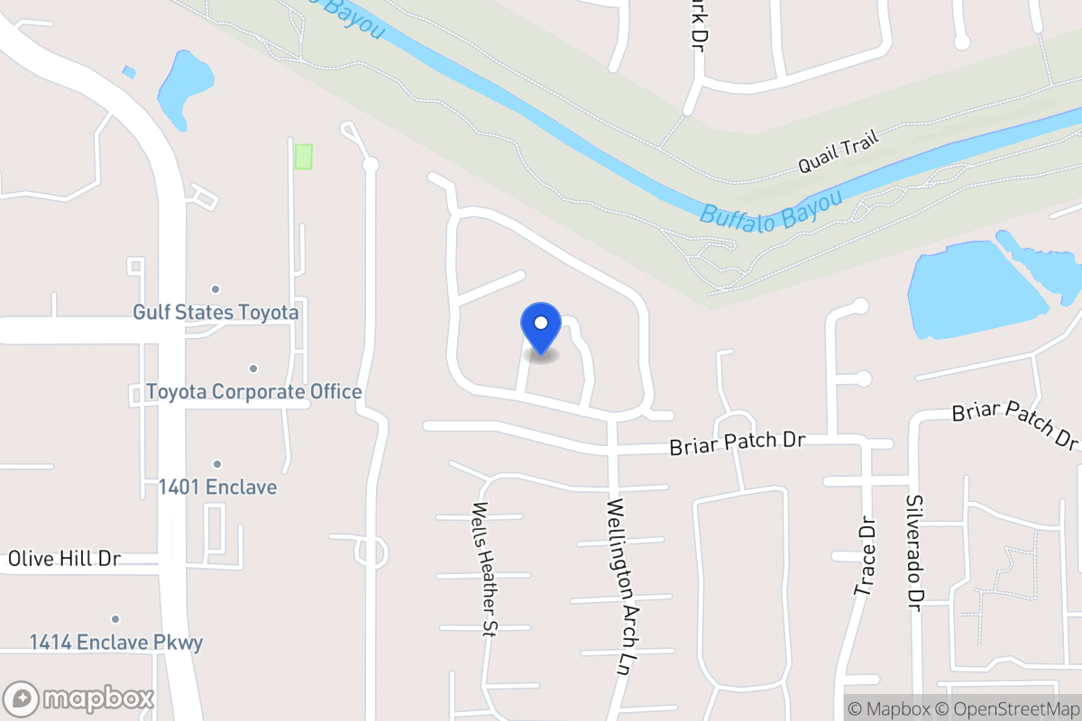 Map of 1210 Normans Woods St, Houston