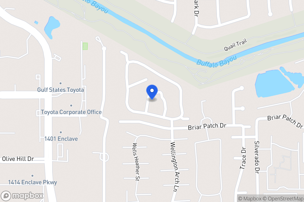 Map of 1212 Normans Woods St, Houston