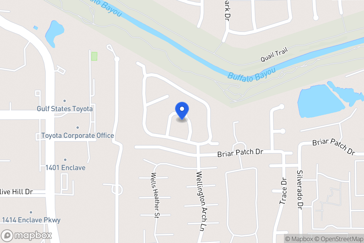 Map of 1213 Saint Johns Woods St, Houston