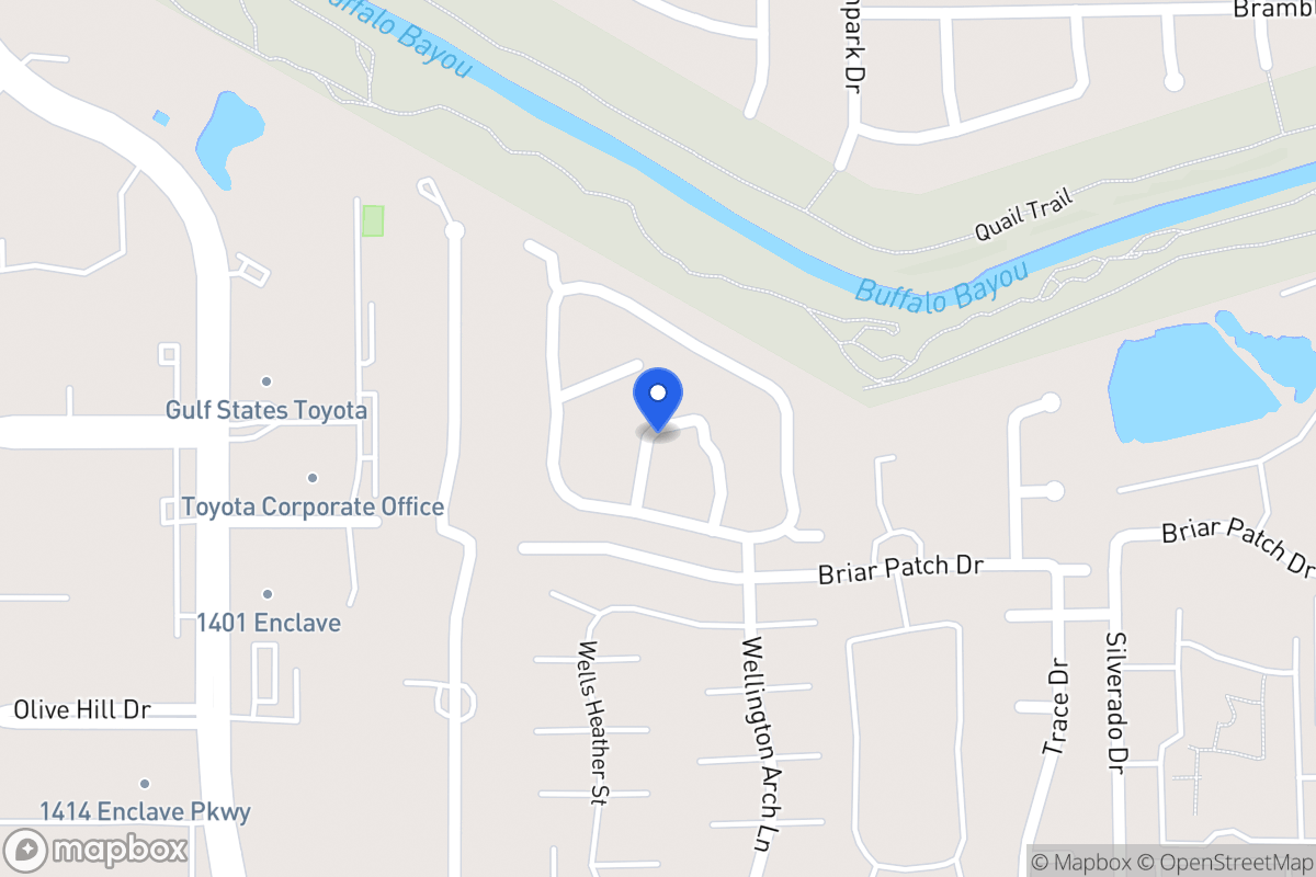 Map of Normans Wood, Houston