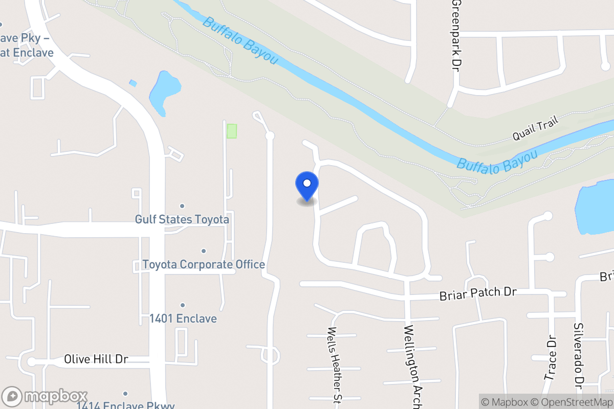 Map of 12922 Kingsbridge Ln, Houston
