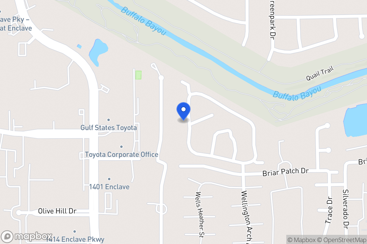 Map of 12924 Kingsbridge Ln, Houston
