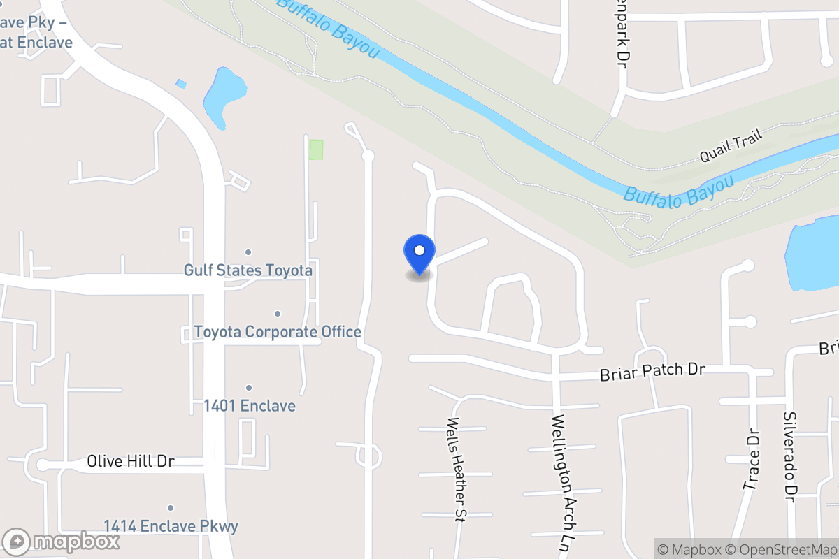Map of 12930 Kingsbridge Ln, Houston