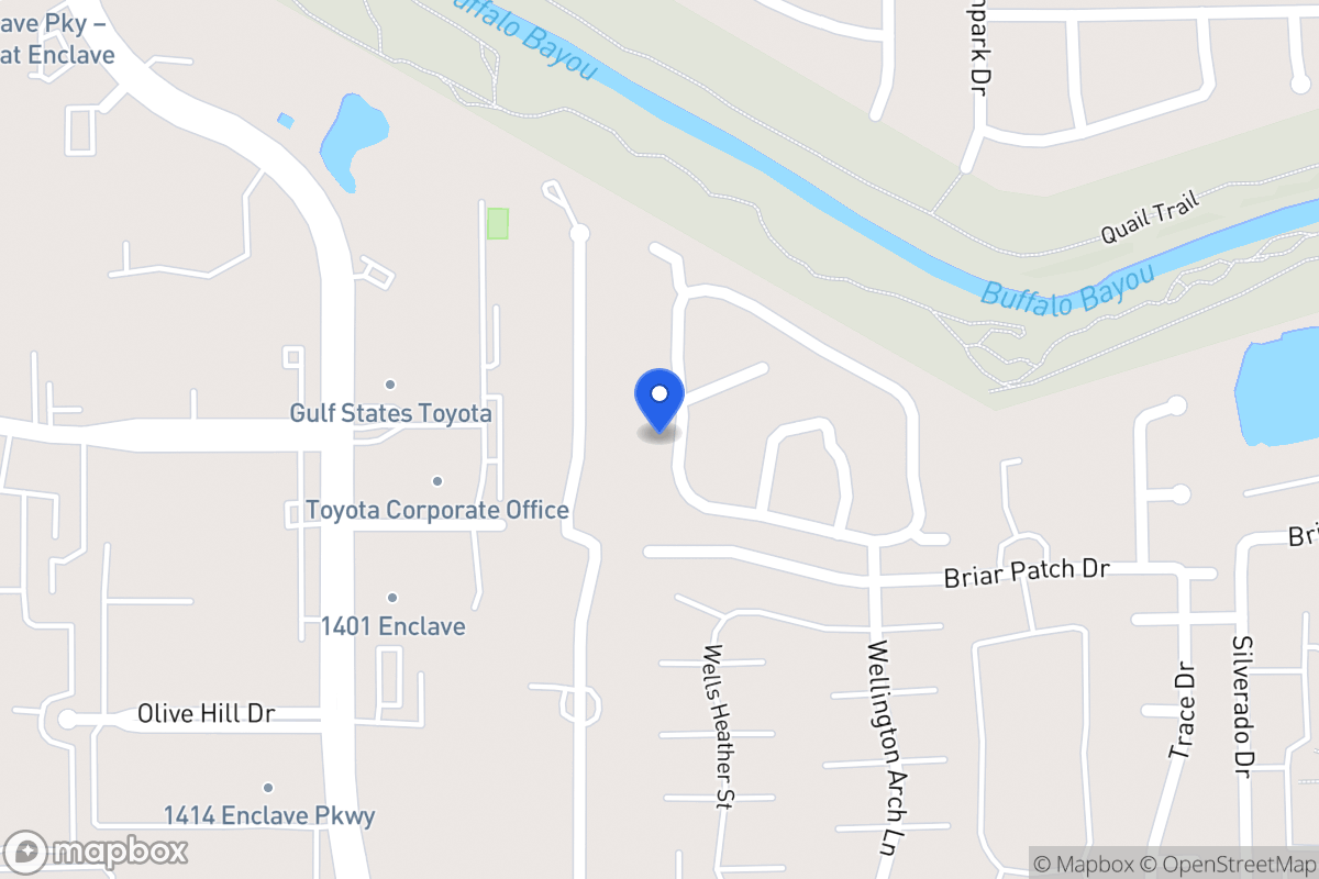 Map of 12932 Kingsbridge Ln, Houston