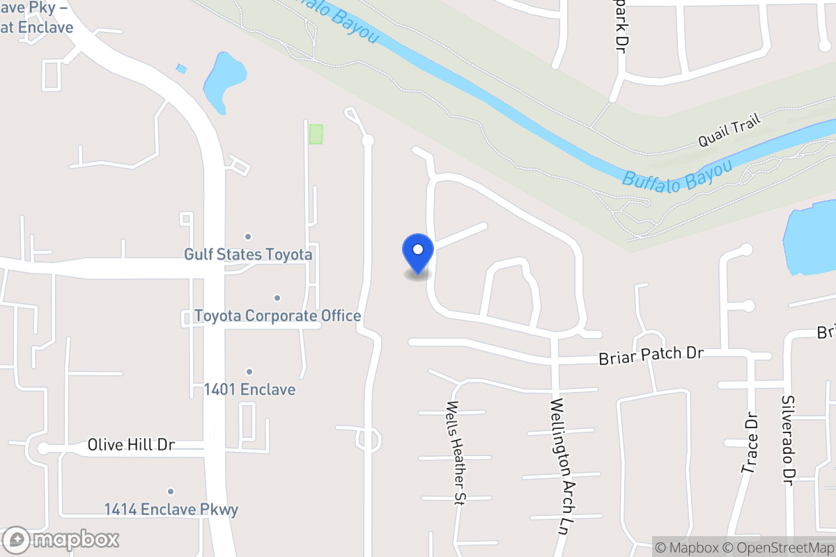 Map of 12934 Kingsbridge Ln, Houston