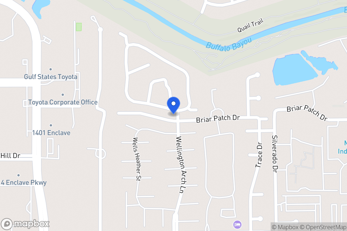 Map of 12800 Kingsbridge Ln, Houston