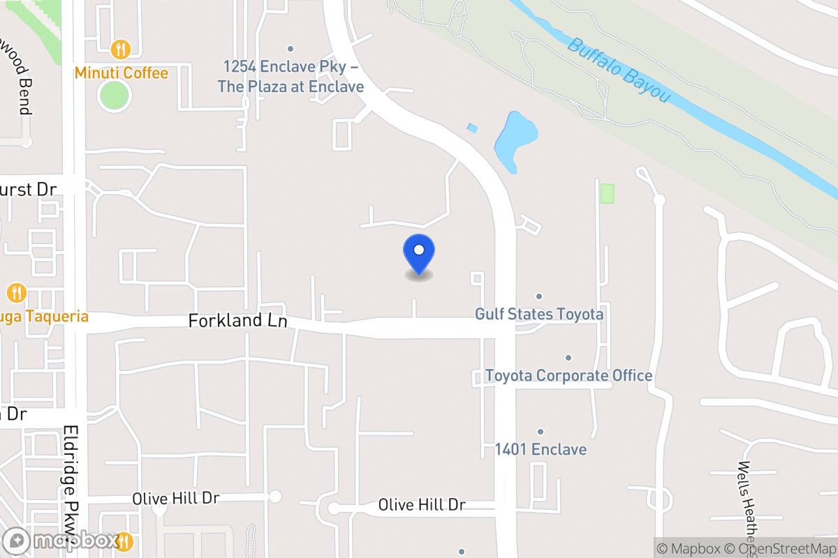 Map of 1370 Enclave Pky, Houston