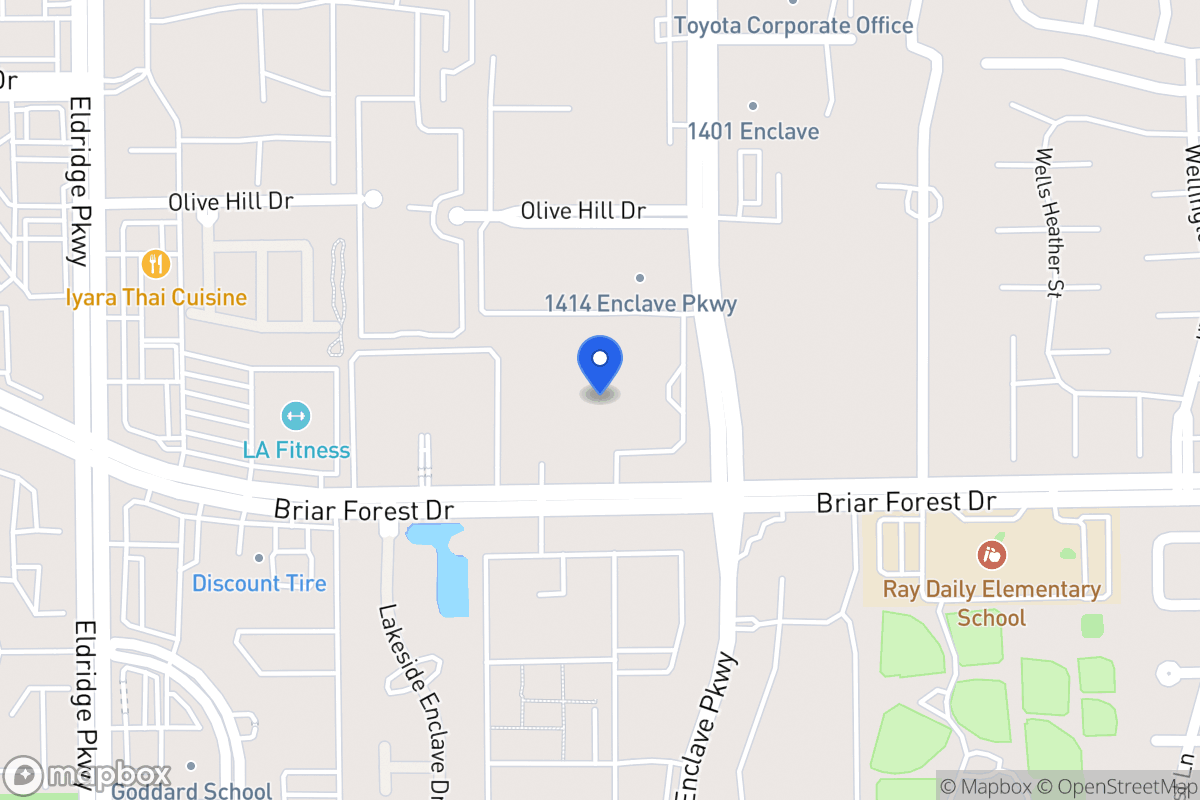 Map of 1430 Enclave Pky, Houston