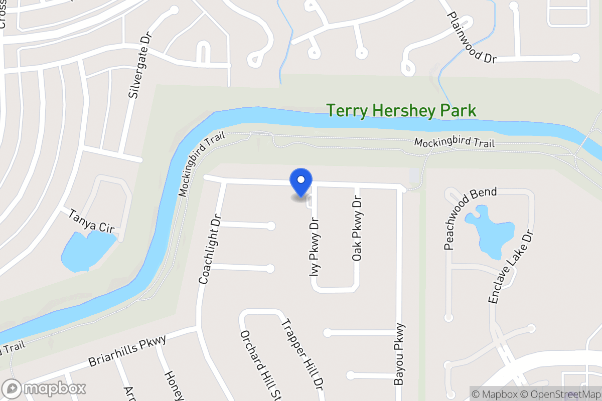 Map of 902 Ivy Parkway Dr, Houston