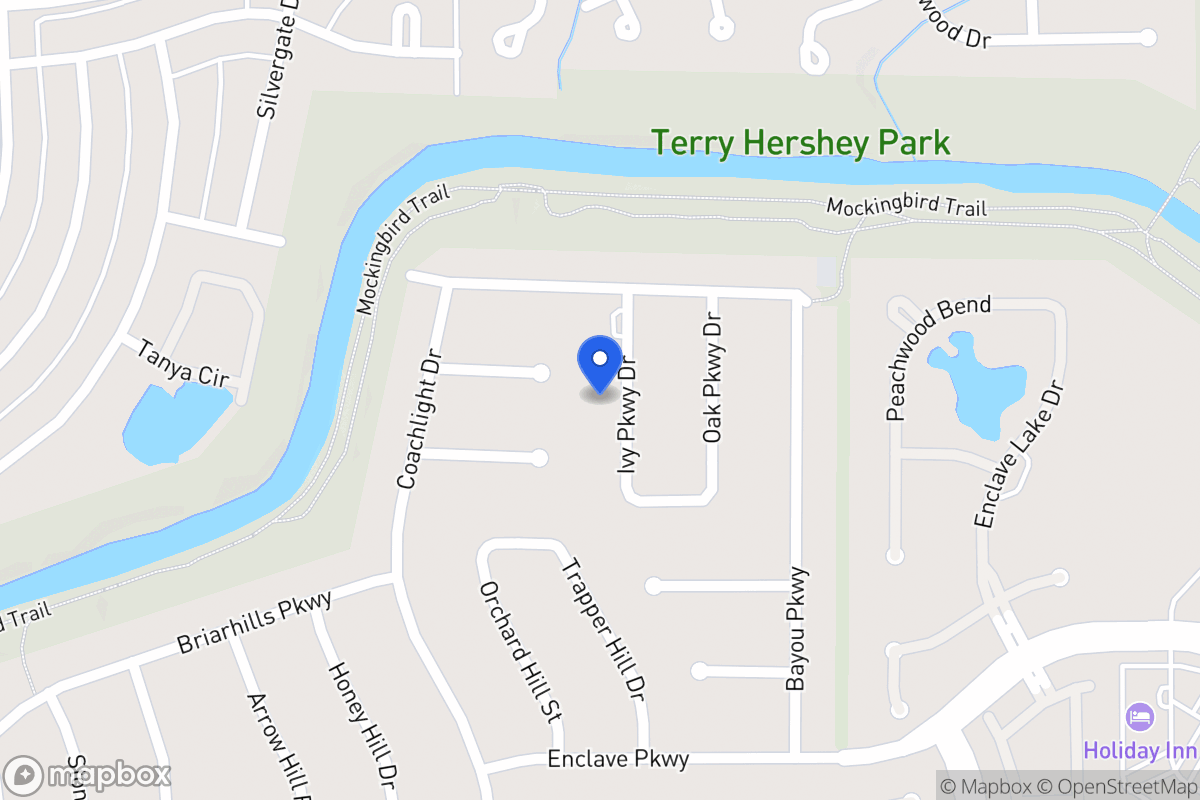 Map of 918 Ivy Parkway Dr, Houston