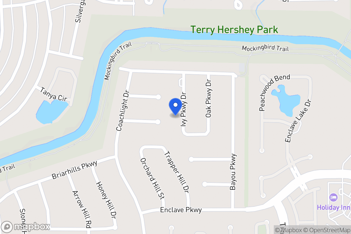 Map of 922 Ivy Parkway Dr, Houston