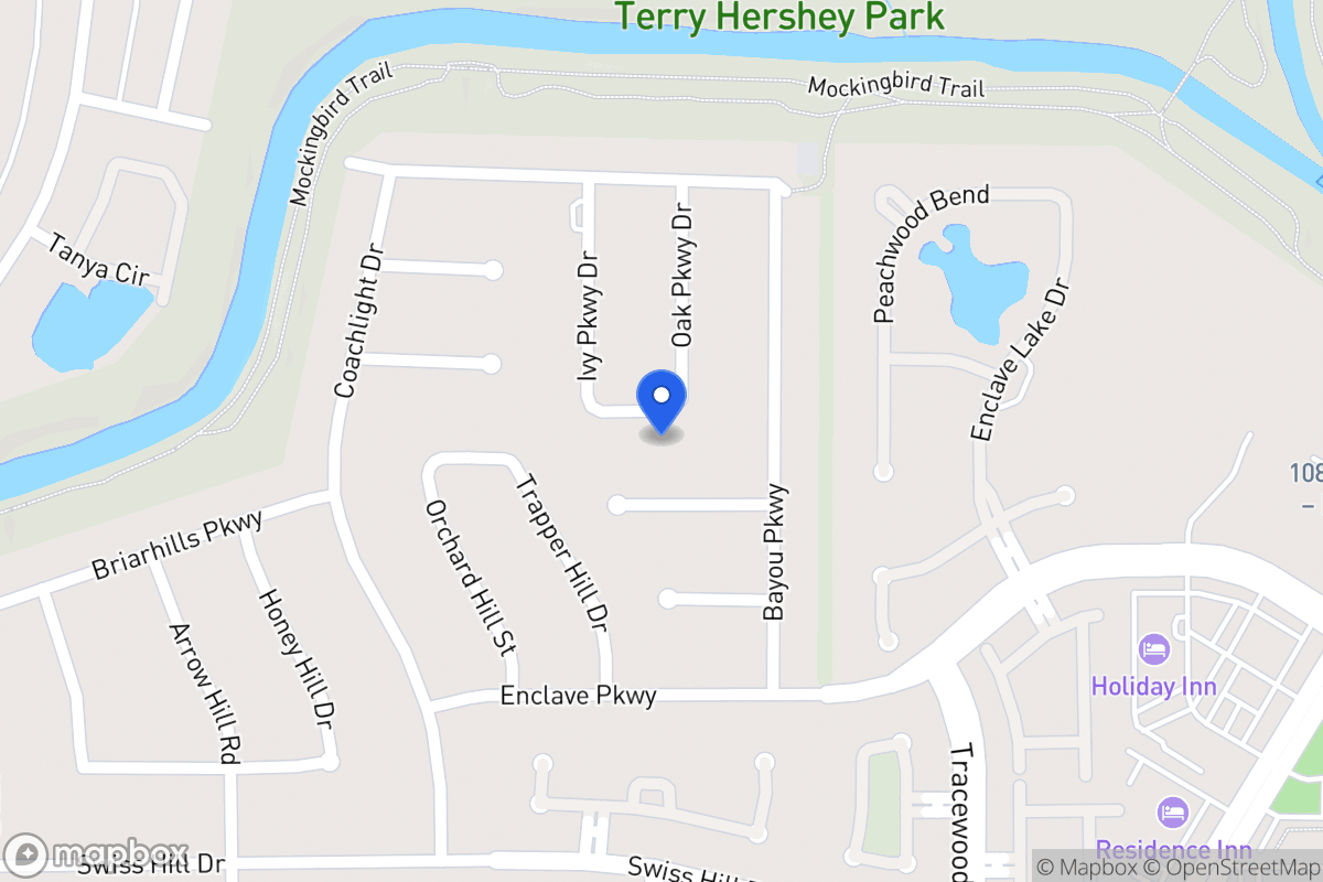 Map of 950 Ivy Parkway Dr, Houston