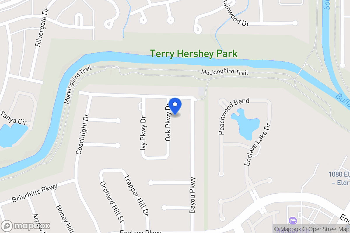 Map of 911 Oak Parkway Dr, Houston