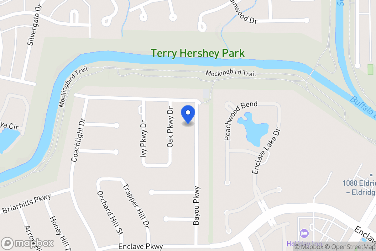 Map of 910 Bayou Pky, Houston