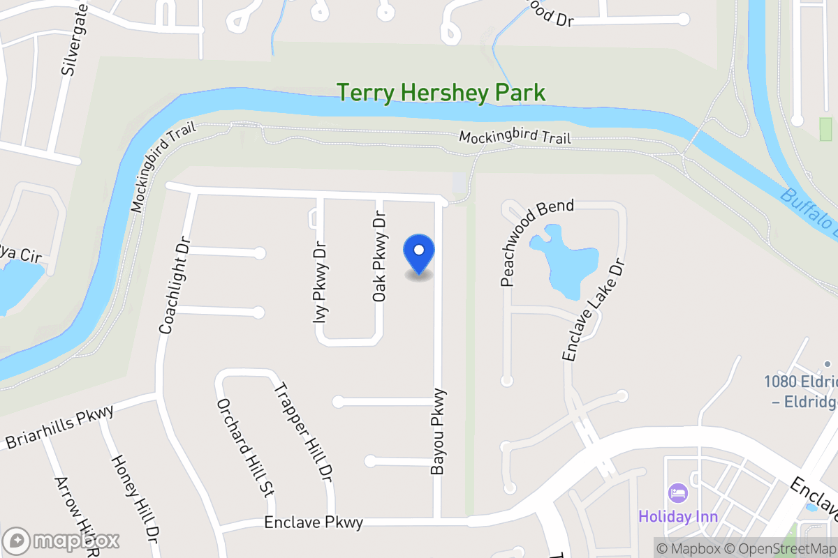 Map of 918 Bayou Pky, Houston