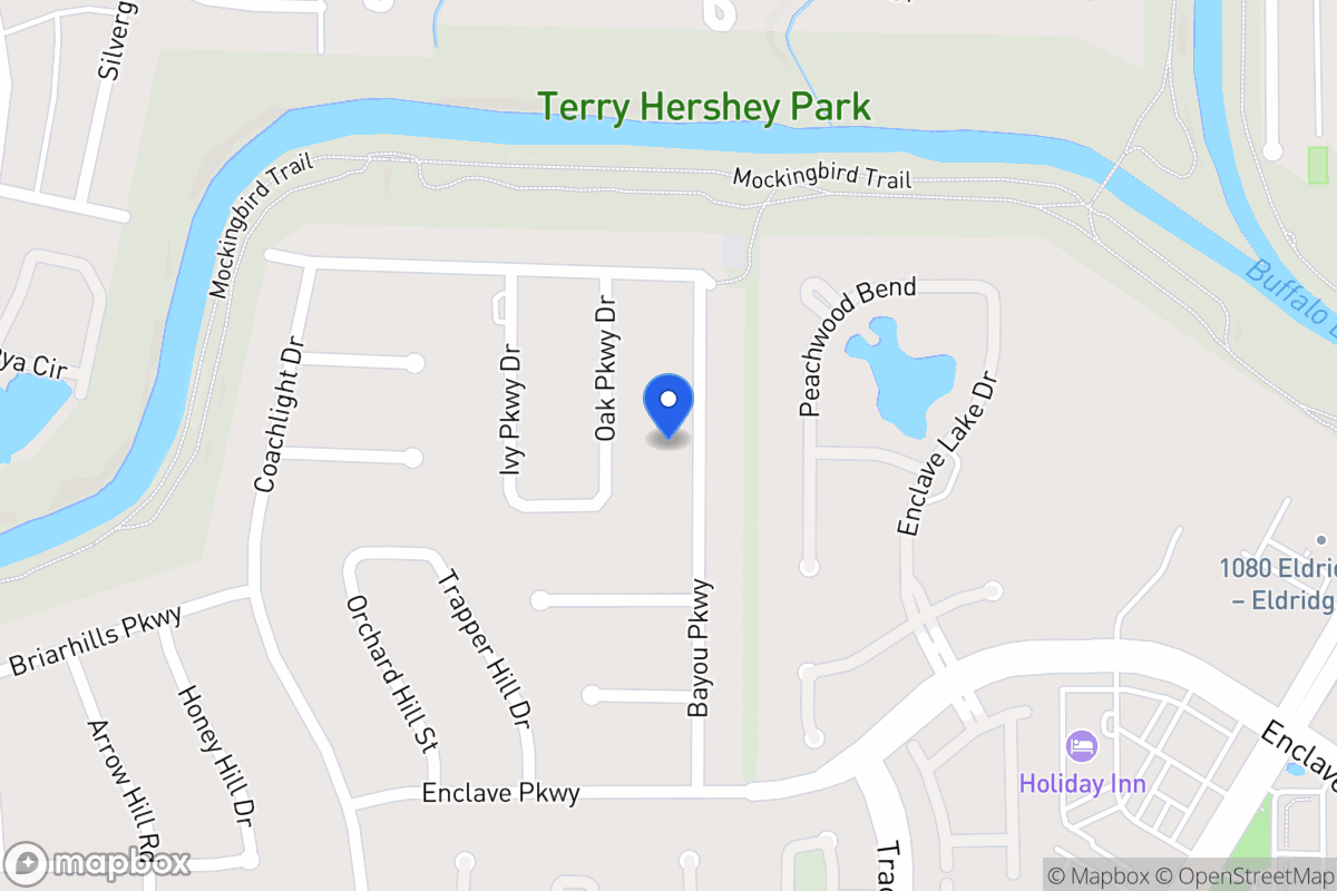 Map of 926 Bayou Pky, Houston