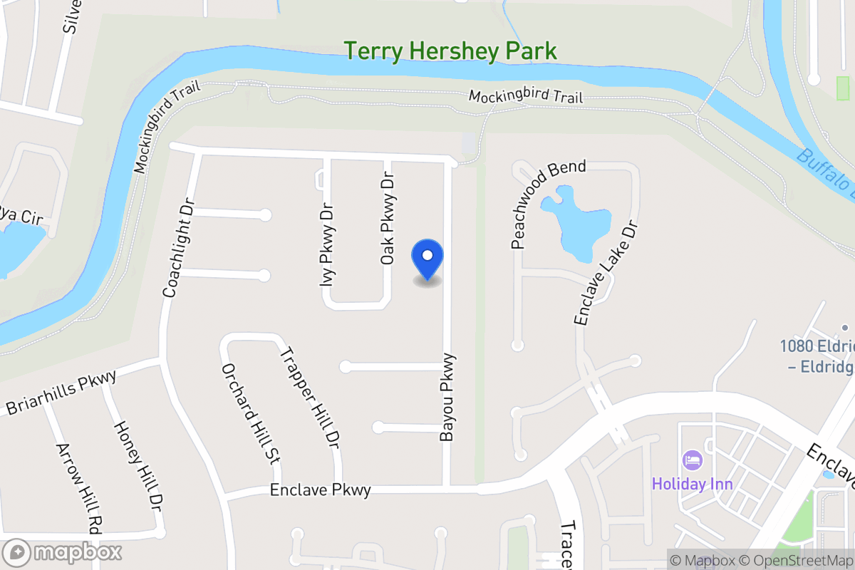 Map of 930 Bayou Pky, Houston