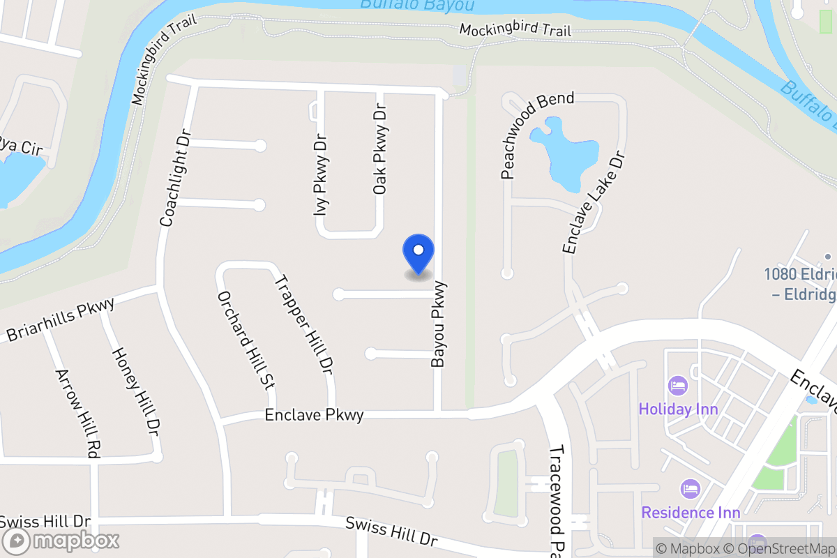 Map of 942 Bayou Pky, Houston