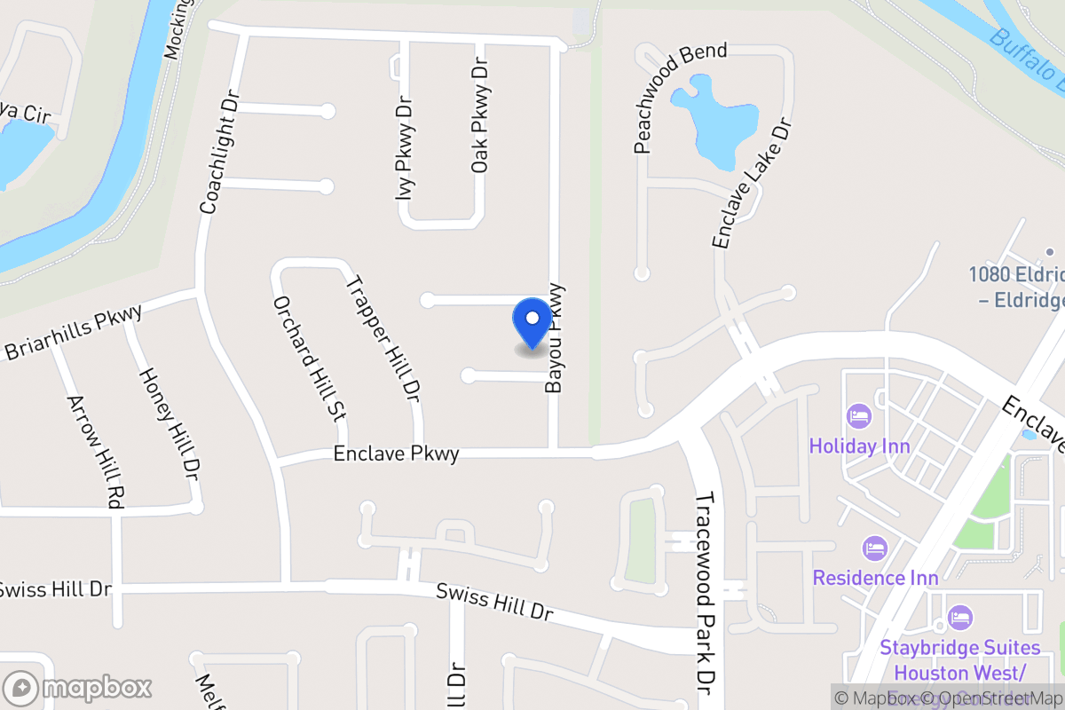 Map of 13702 Bayou Parkway Ct, Houston