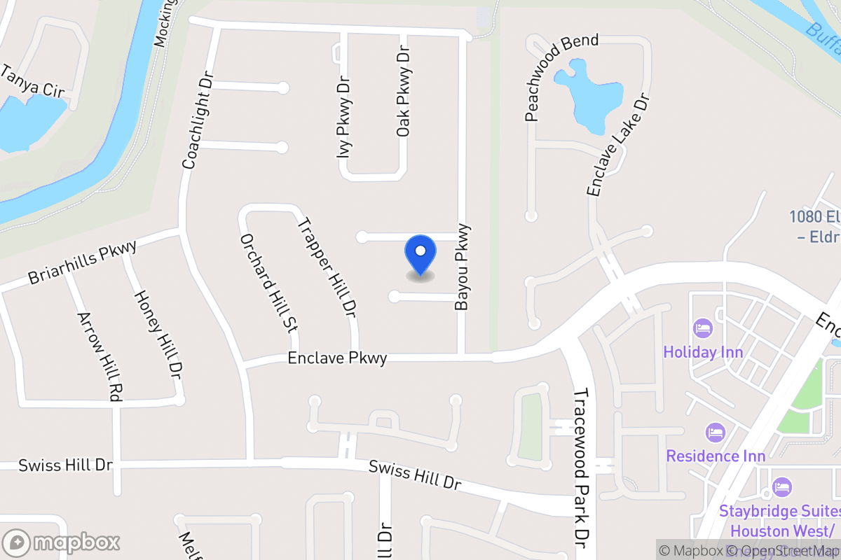 Map of 13710 Bayou Parkway Ct, Houston