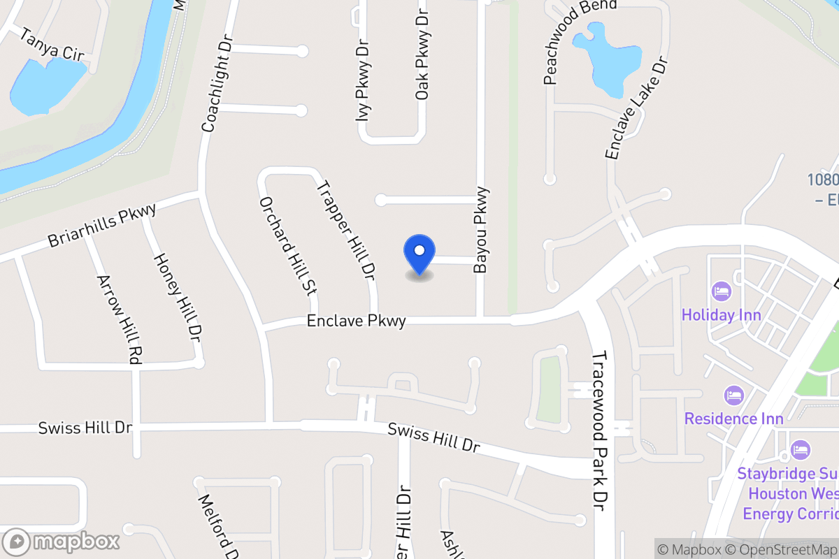 Map of 13715 Bayou Parkway Ct, Houston