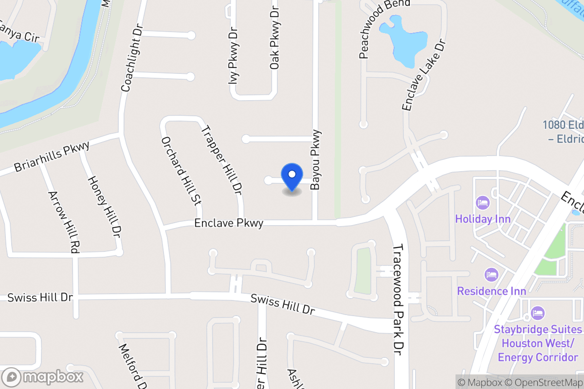 Map of 13707 Bayou Parkway Ct, Houston