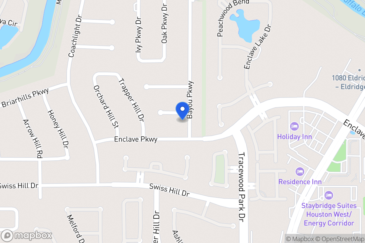 Map of 13703 Bayou Parkway Ct, Houston