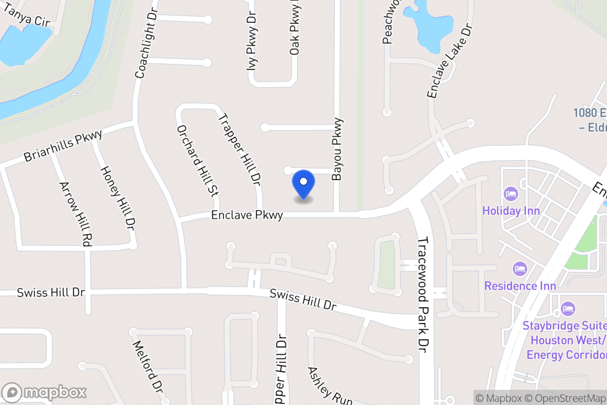 Map of 955 Enclave Pky, Houston