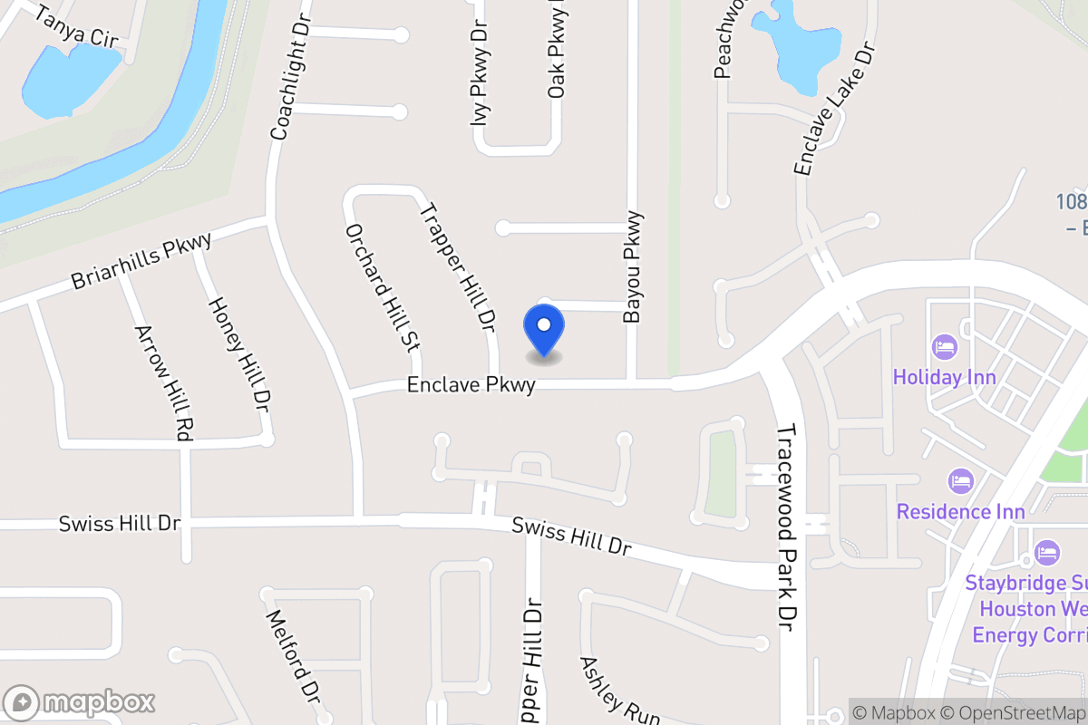 Map of 951 Enclave Pky, Houston