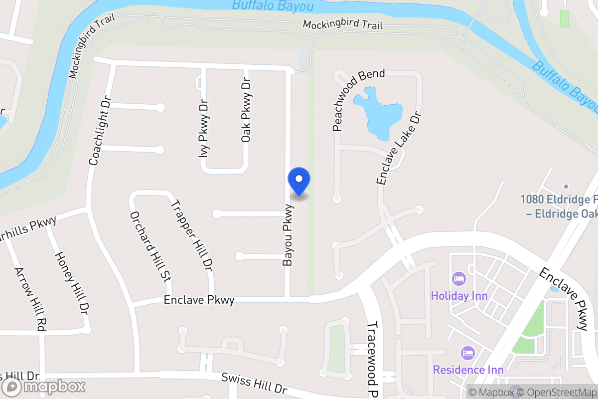 Map of 939 Bayou Pky, Houston