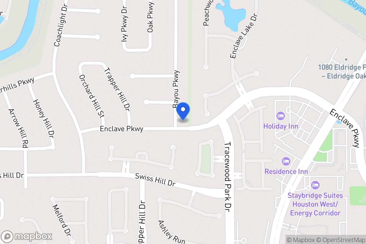 Map of 1023 Bayou Pky, Houston