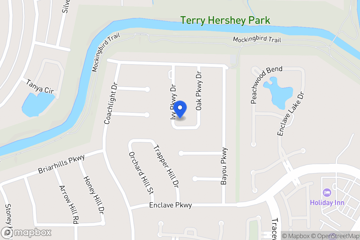 Map of 931 Ivy Parkway Dr, Houston