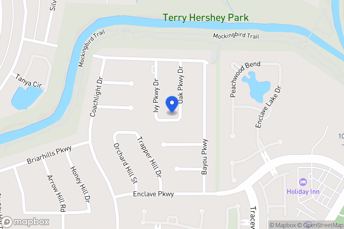 Map of 930 Oak Parkway Dr, Houston
