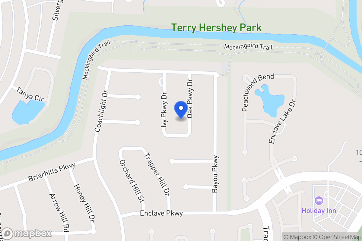 Map of 926 Oak Parkway Dr, Houston
