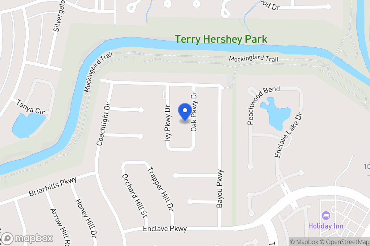 Map of 918 Oak Parkway Dr, Houston