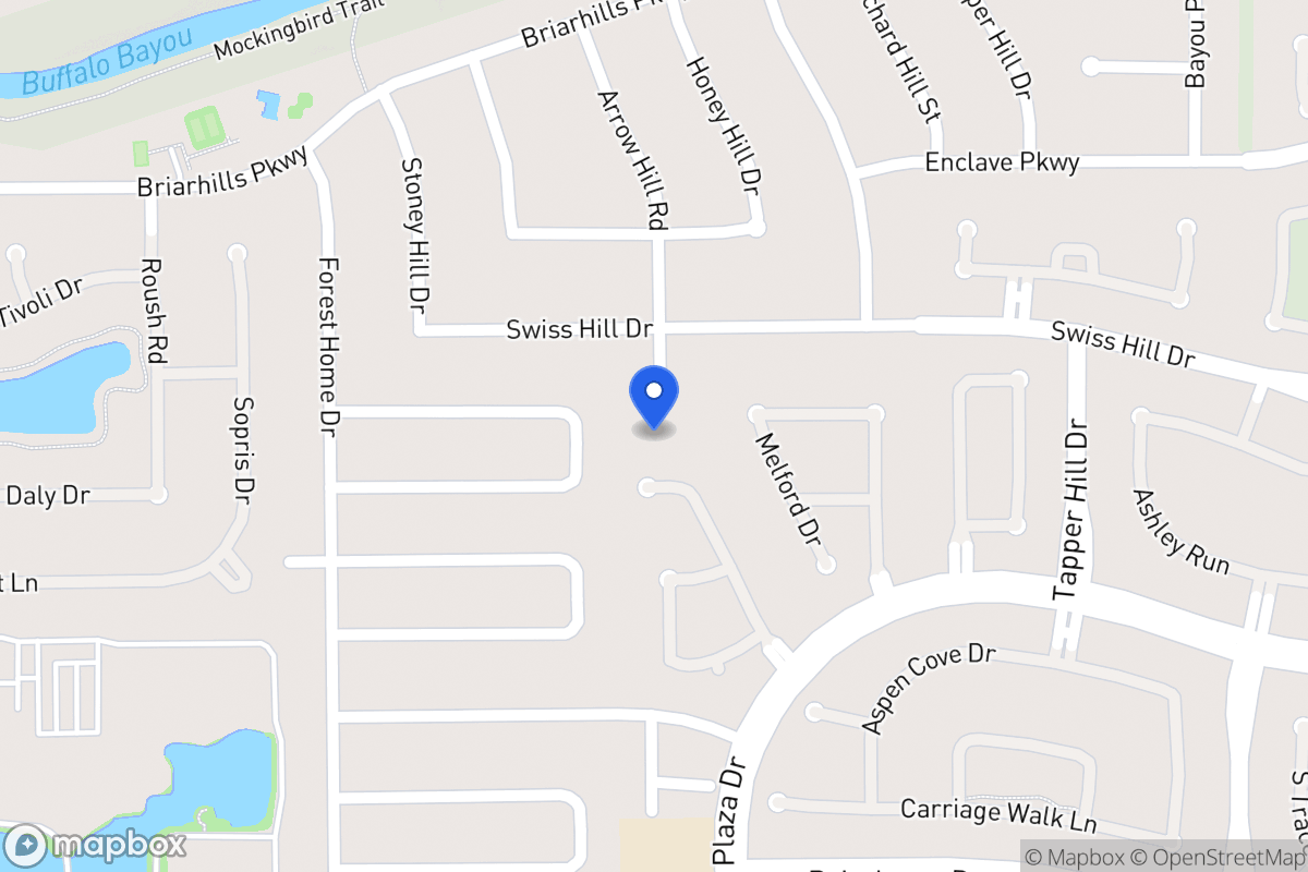 Map of 1206 Arrow Hill Rd, Houston