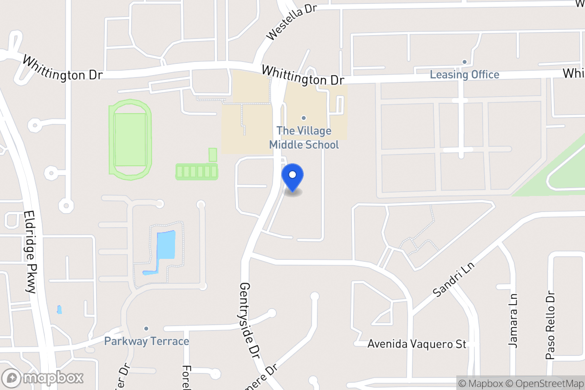 Map of 2023 Gentryside Dr, Houston