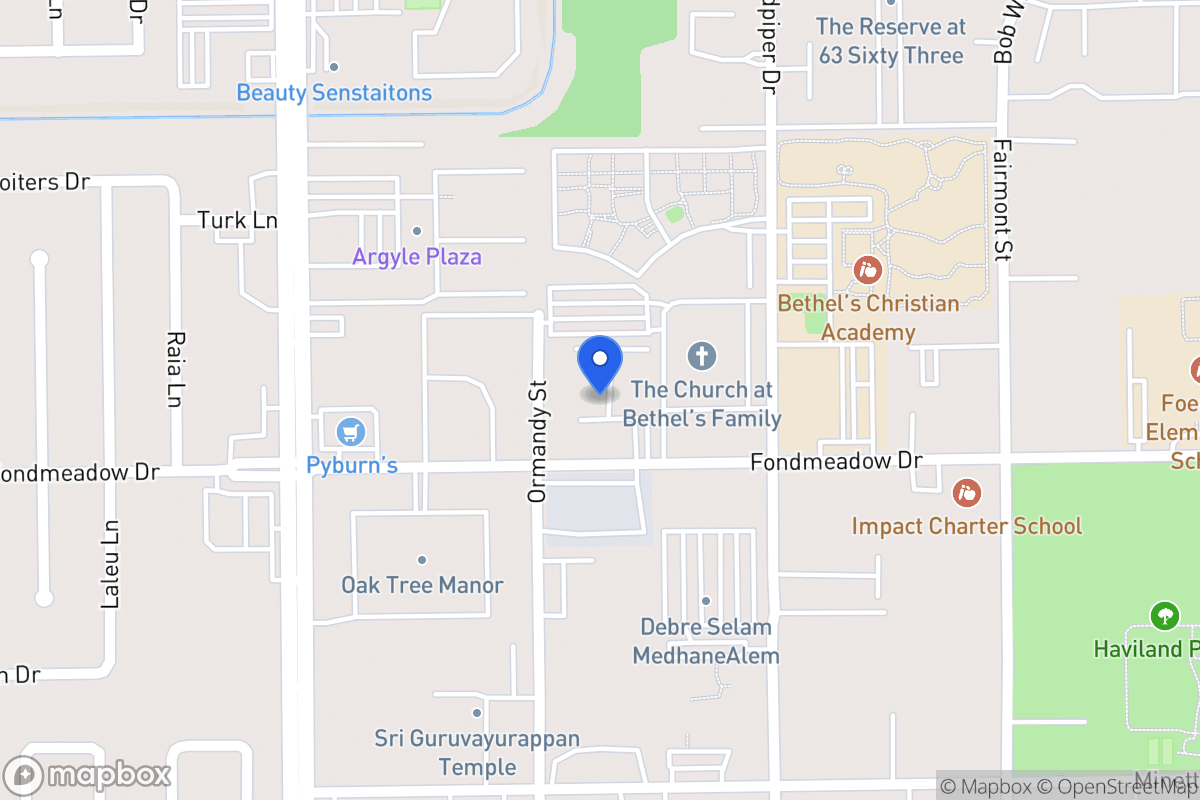 Map of 14550 Fonmeadow Dr, Houston