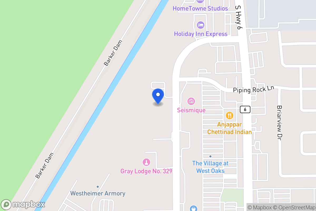 Map of 2300 Barker Oaks Dr, Houston